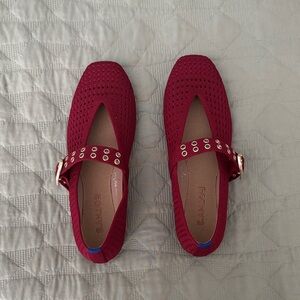 Rothy's Burgundy Mary Jane Flats
